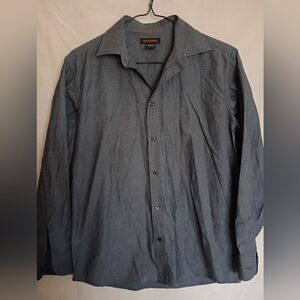 Dockers Gray Button-Up Shirt